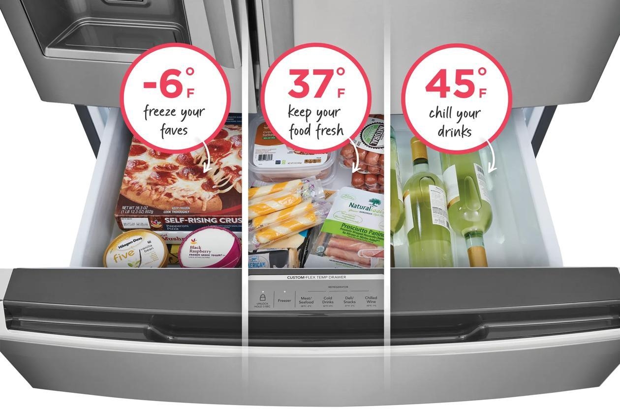 Frigidaire Refrigerators French Door Freestanding Refrigerator