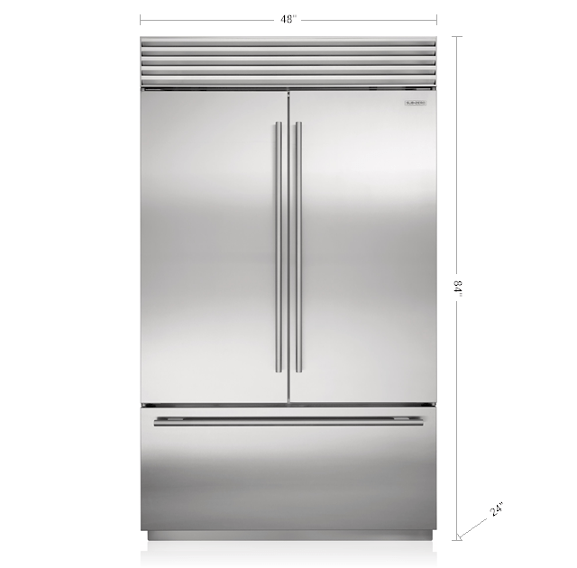 French Door Built In Refrigerator