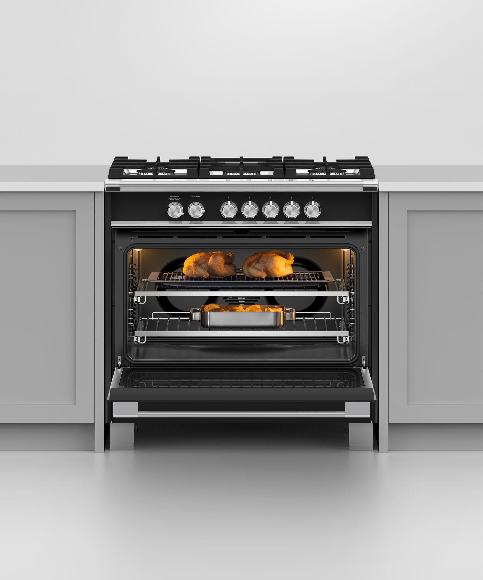 Fisher and Paykel Gas Ranges 36" And Larger Free Standing Gas Range