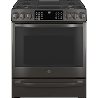 Ge Profile(Tm) 30" Smart Slide-In Front-Control Gas Range With No Preheat Air Fry