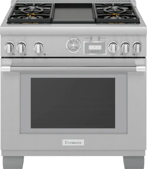 Prd364wdgu Dual Fuel Professional Range 36'' Pro Grand® Commercial Depth Stainless Steel