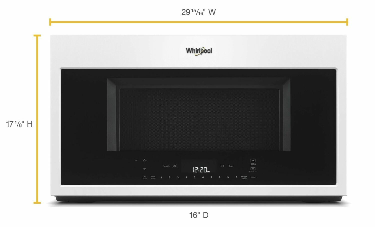 Whirlpool Microwave Over The Range Microwave