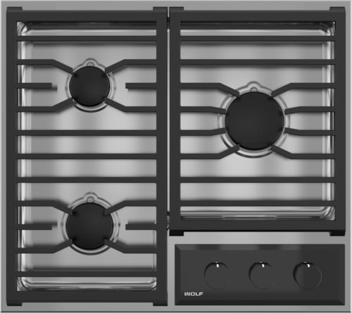 24" Transitional Framed Gas Cooktop