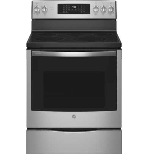 Ge Profile™ Energy Star® 30" Smart Free-Standing Electric Convection Fingerprint Resistant Range With No Preheat Air Fry
