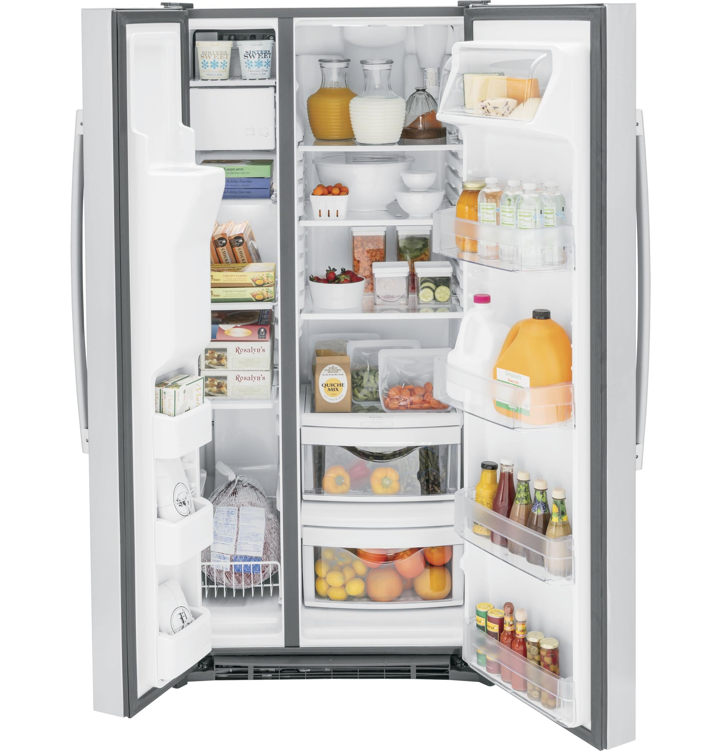 GE Appliances Refrigerators Side By Side Freestanding Refrigerator