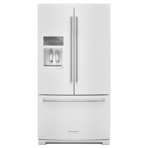 26.8 Cu. Ft. 36-Inch Width Standard Depth French Door Refrigerator With Exterior Ice And Water