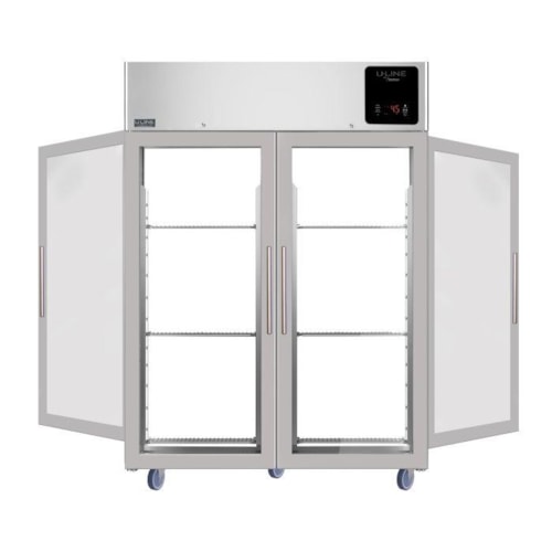 49 Cu Ft Pass-Thru Refrigerator, 2 Front Door Glass, 2 Back Door Glass