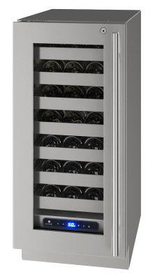 Hwc515 15" Wine Refrigerator With Stainless Frame Finish And Left-Hand Hinge Door Swing And Lock (115 V/60 Hz)