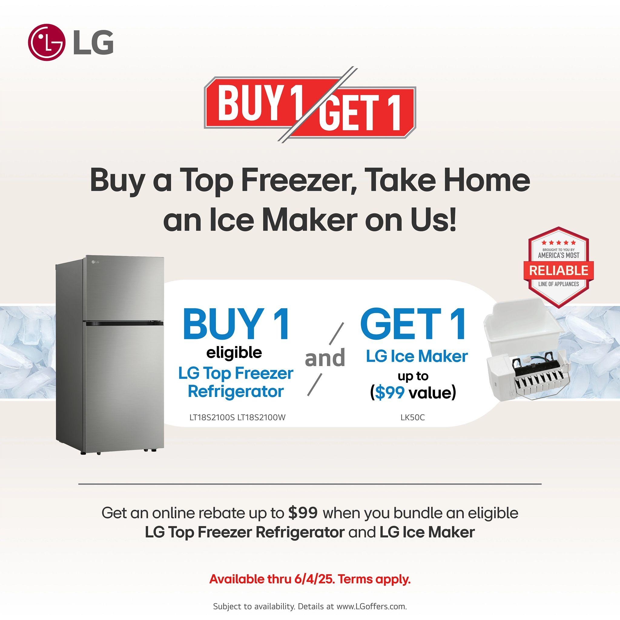 LG Appliances Top Freezer Refrigerator