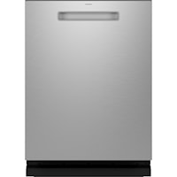 Ge Profile(Tm) Energy Star(R) Fingerprint Resistant Top Control Stainless Interior Dishwasher With Microban(Tm) Antimicrobial Technology With Sanitize Cycle