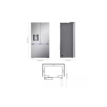 French Door Freestanding Refrigerator