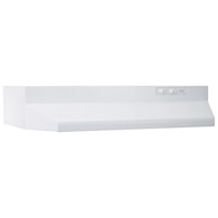 Broan(R) 30-Inch Ducted Under-Cabinet Range Hood W/ Easy Install System, 210 Max Blower Cfm, White