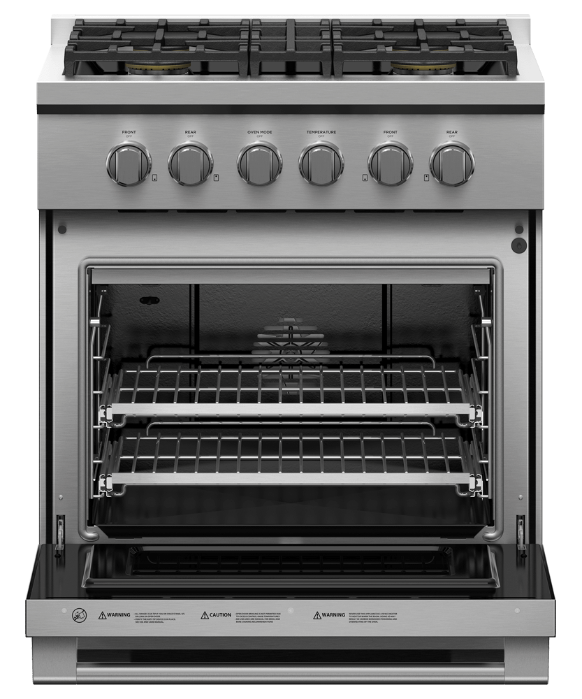 Fisher and Paykel Gas Ranges 30" Free Standing Gas Range