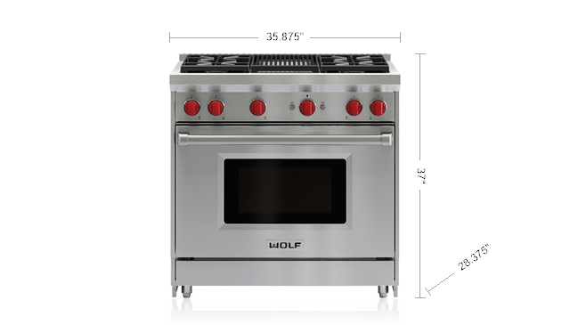 36" And Larger Free Standing Gas Range
