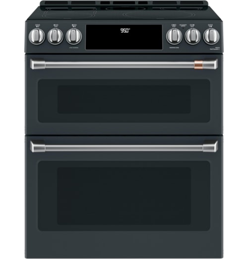 Caf(Eback)™ 30" Smart Slide-In, Front-Control, Induction And Convection Double-Oven Range