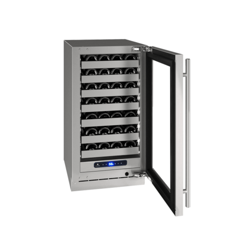 Hwc518 18" Wine Refrigerator With Stainless Frame Finish And Field Reversible Door Swing (115 V/60 Hz)