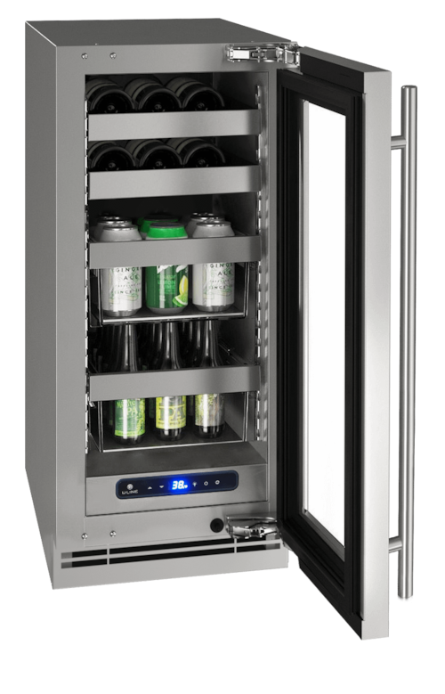 Hbv515 15" Beverage Center With Stainless Frame Finish And Field Reversible Door Swing (115 V/60 Hz)