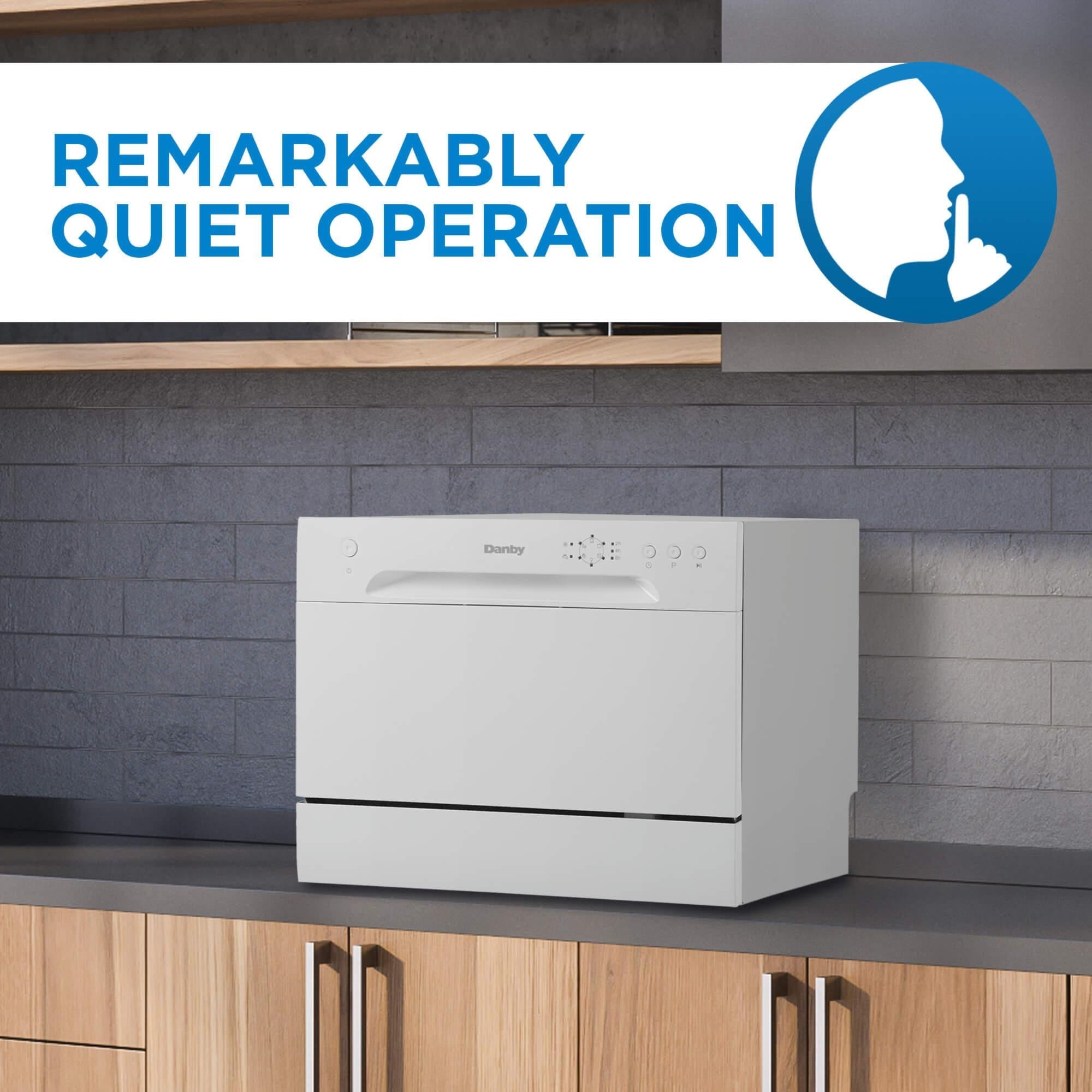 Danby DDW621WDB Danby 6 Place Setting Countertop Dishwasher in White, Simon's Furniture