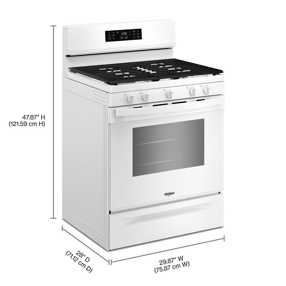 Whirlpool Gas Ranges 30" Free Standing Gas Range