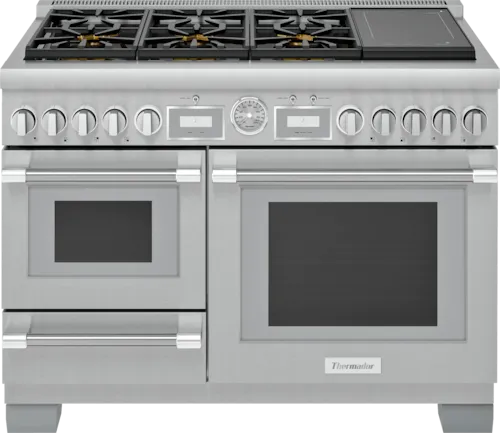 Prd48wisgu Dual Fuel Professional Range 48'' Pro Grand® Commercial Depth