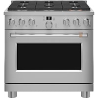 Café 36" Smart All-Gas Commercial-Style Range Stainless Steel