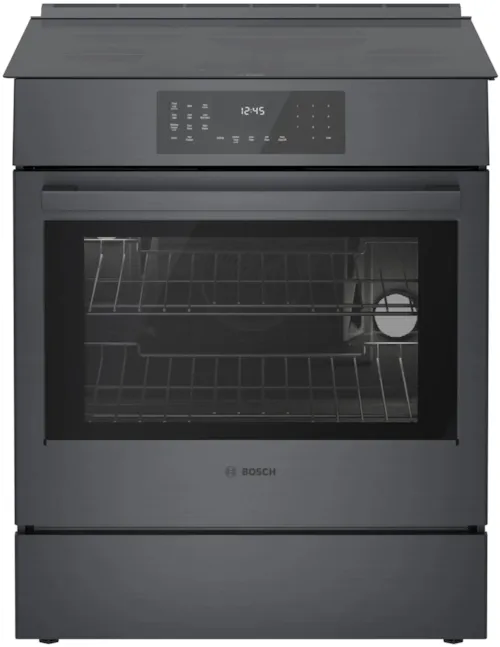 800 Series, Induction Slide-In Range, 30'', Black Stainless Steel