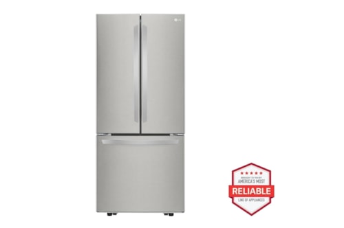 22 Cu. Ft. 30 Inch Wide French Door Refrigerator - Stainless Steel