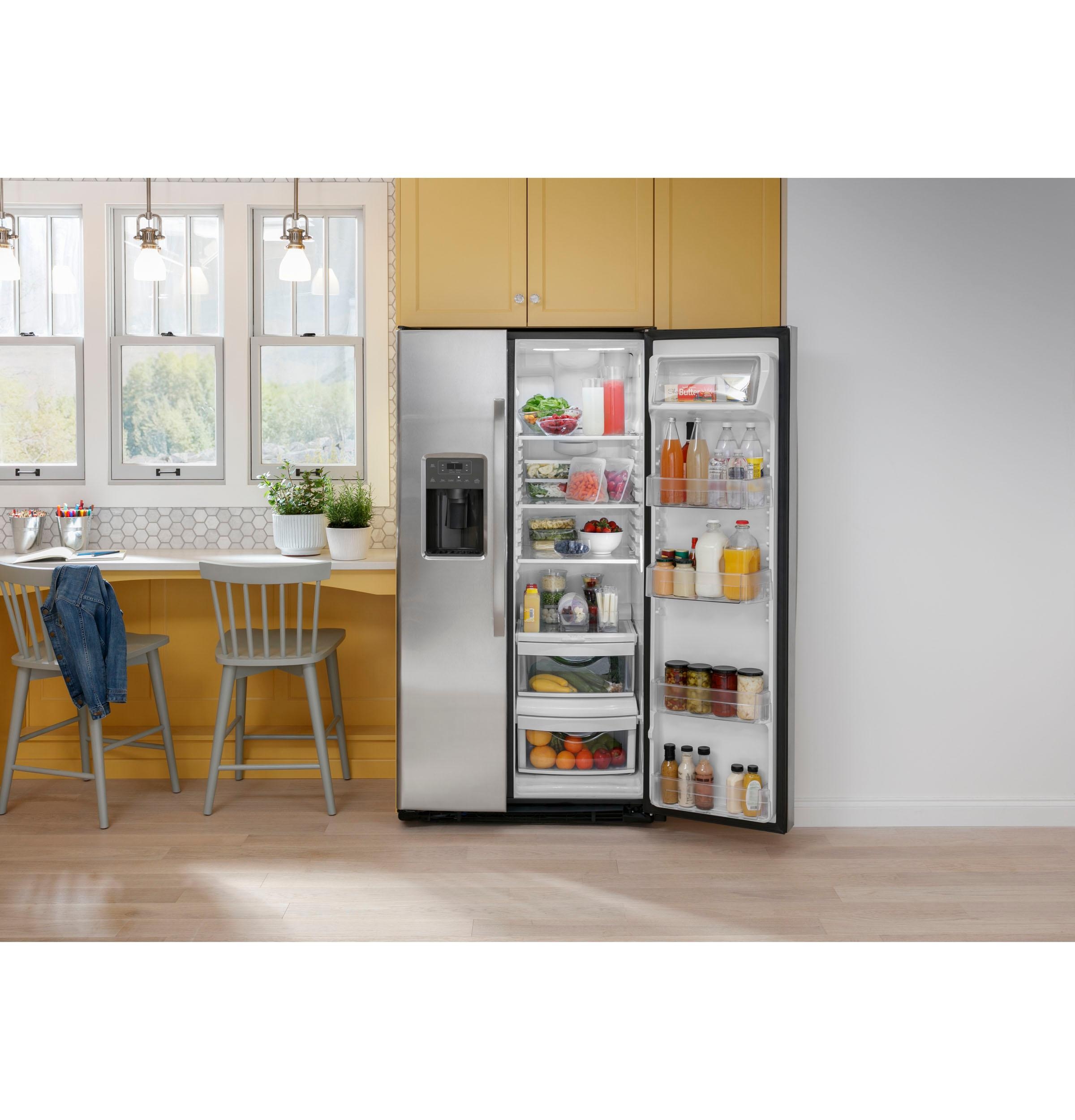 GE Appliances Refrigerators Side By Side Freestanding Refrigerator