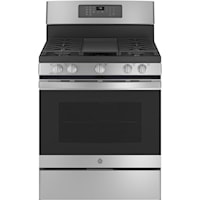 Ge(R) 30" Free-Standing Gas Convection Range With No Preheat Air Fry