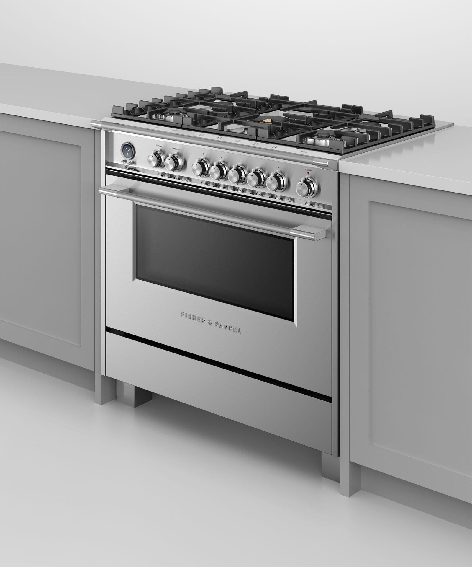 Fisher and Paykel Gas Ranges 36" And Larger Free Standing Gas Range