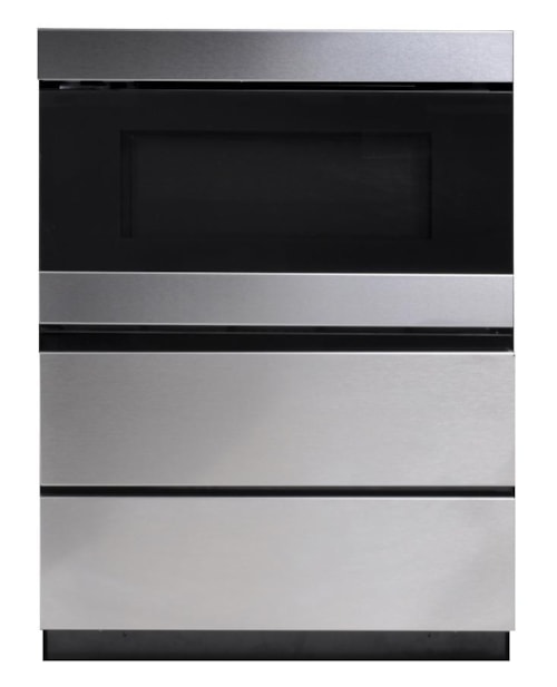 24 In. Under The Counter Microwave Drawer Oven Pedestal