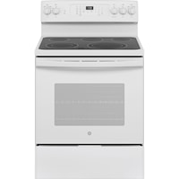 Ge(R) 30" Free-Standing Electric Convection Range With No Preheat Air Fry