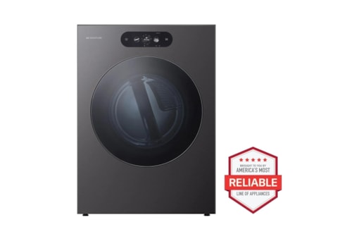 Lg Signature 9.0 Cu. Ft. Mega Capacity Smart Front Load Electric Dryer With Built-In Intelligence, Turbosteam® And Touch Lcd Control