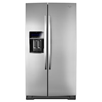 36-inch Wide Side-by-Side Counter Depth Refrigerator with StoreRight Dual Cooling System - 23 cu. ft. Monochromatic Stainless Steel