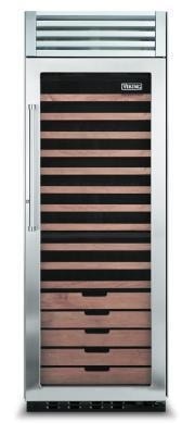30" Built-In Wine Column, Dual Zone, Right-Hand Hinge