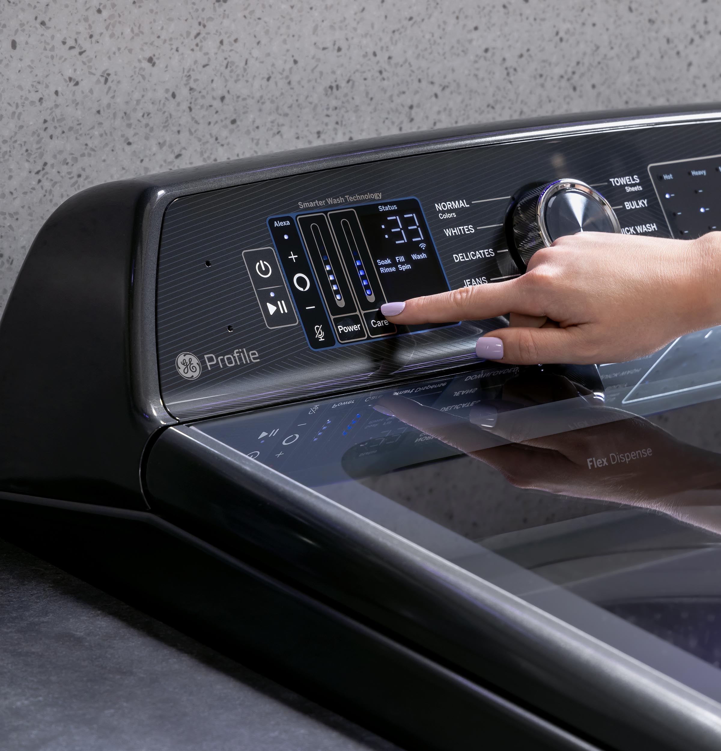 GE Appliances Laundry High Efficiency Top Load Washer