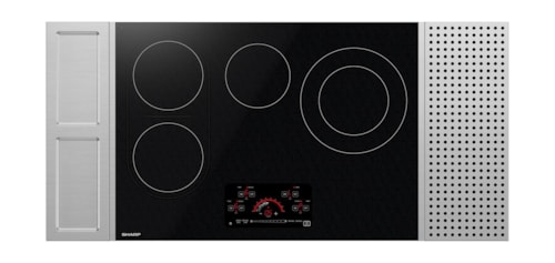 Sharp Appliances 30 In. Drop-In Radiant Cooktop with Side Accessories