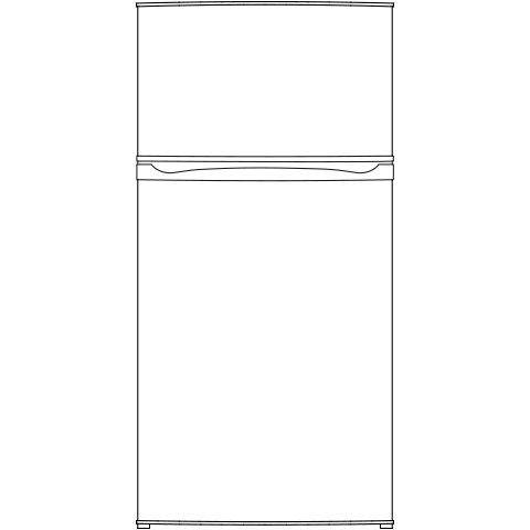 GE Appliances Refrigerators Top Freezer Refrigerator