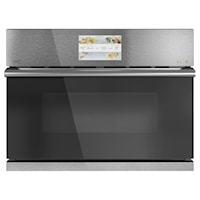 Caf(eback)(TM) 27" Smart Five in One Oven with 120V Advantium(R) Technology in Platinum Glass