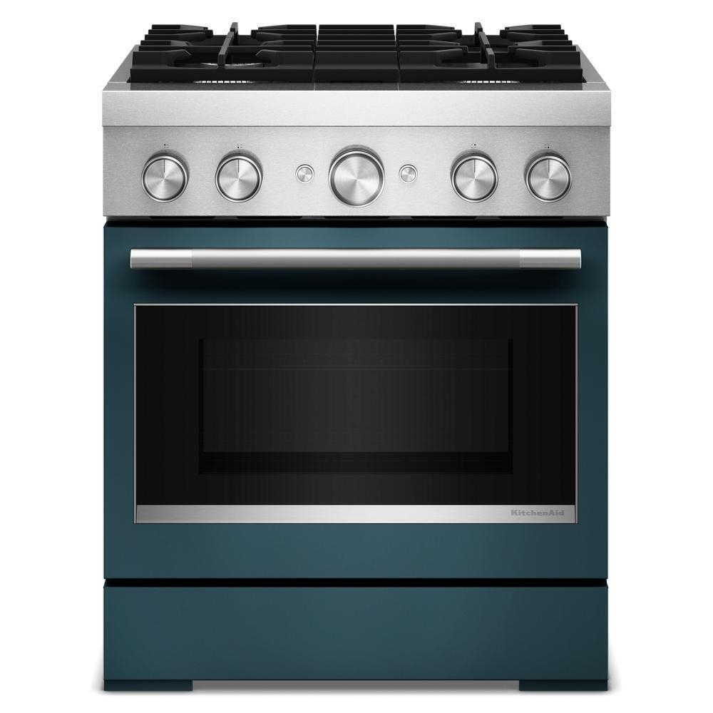 30-Inch 4 Burner Commercial-Style Dual Fuel Range With No Preheat Air Fry Mode