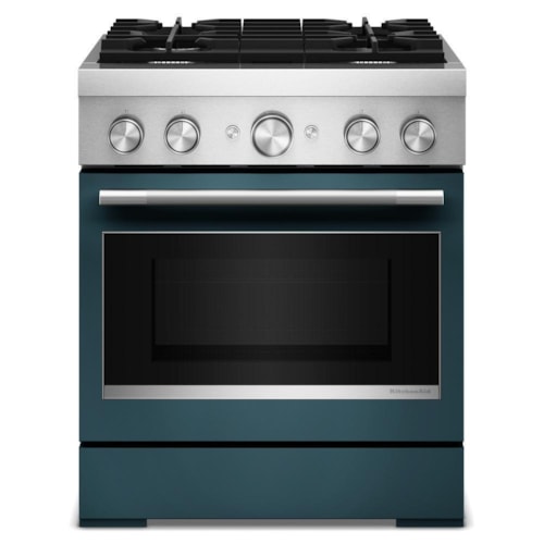 30-Inch 4 Burner Commercial-Style Dual Fuel Range With No Preheat Air Fry Mode