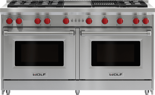 60" Gas Range - 6 Burners, Infrared Charbroiler And Infrared Griddle