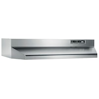 Broan(R) 30-Inch Ducted Under-Cabinet Range Hood, 210 Max Blower Cfm, Stainless Steel