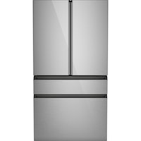 Caf(Eback)(Tm) Energy Star(R) 28.7 Cu. Ft. Smart 4-Door French-Door Refrigerator In Platinum Glass With Dual-Dispense Autofill Pitcher