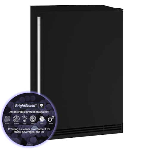 Hre124 24" Refrigerator With Black Solid Finish And Brightshield (115 V/60 Hz)