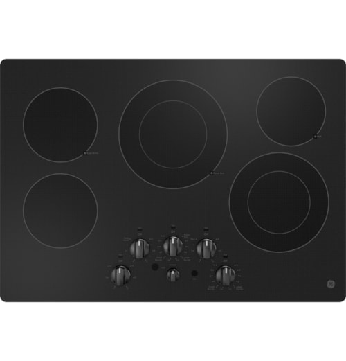 30" Built-in Knob Control Electric Cooktop Black- JEP5030DTBB