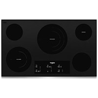 36-Inch Electric Ceramic Glass Cooktop With Triple Radiant Element
