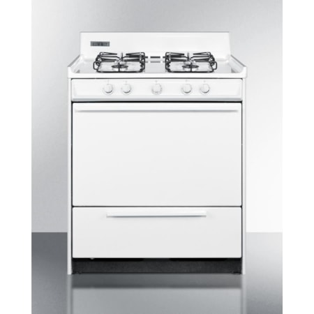 30" Free Standing Gas Range