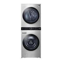 LG STUDIO Single Unit Front Load WashTower(TM) with Center Control(TM) 5.0 cu. ft. Washer and 7.4 cu. ft. Gas Dryer