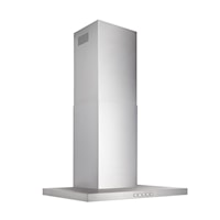 Broan(R) 30-Inch Convertible Wall-Mount T-Style Chimney Range Hood, 450 Max Cfm, Stainless Steel